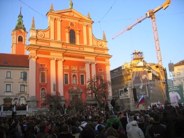 Main square in Ljubljana