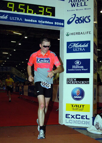 Crossing the finish line