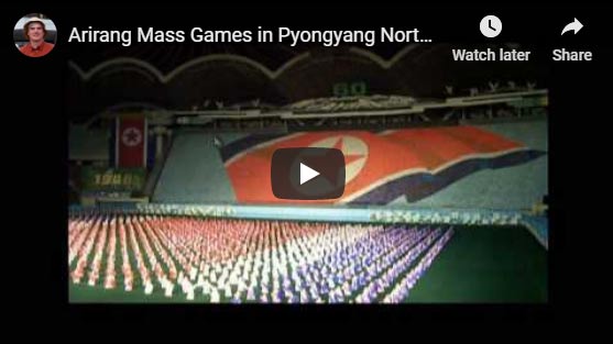 DPRK mass games video